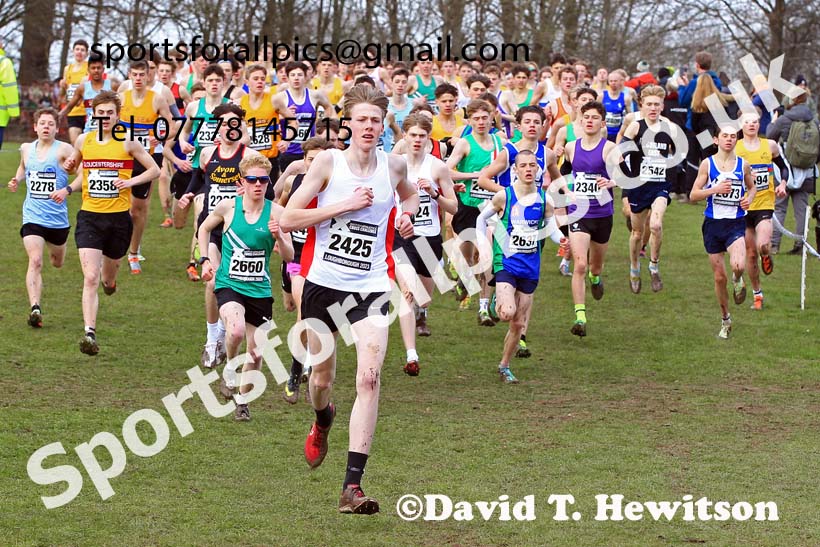 Mens Under-17s 2023 UK CAU Inter Counties Cross Country Champs, Prestwold Hall, Loughborough. Photo: David T. Hewitson/Sports for All Pics